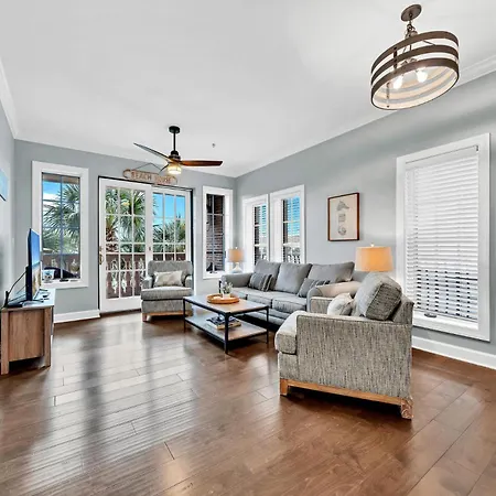 Stunning Village Condo, Overlooking 30A, Beautifully Decorated Recently Updated